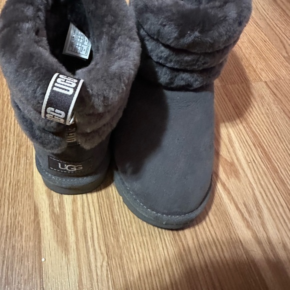 UGG Charcoal Fur-Lined Boots - Picture 10 of 12